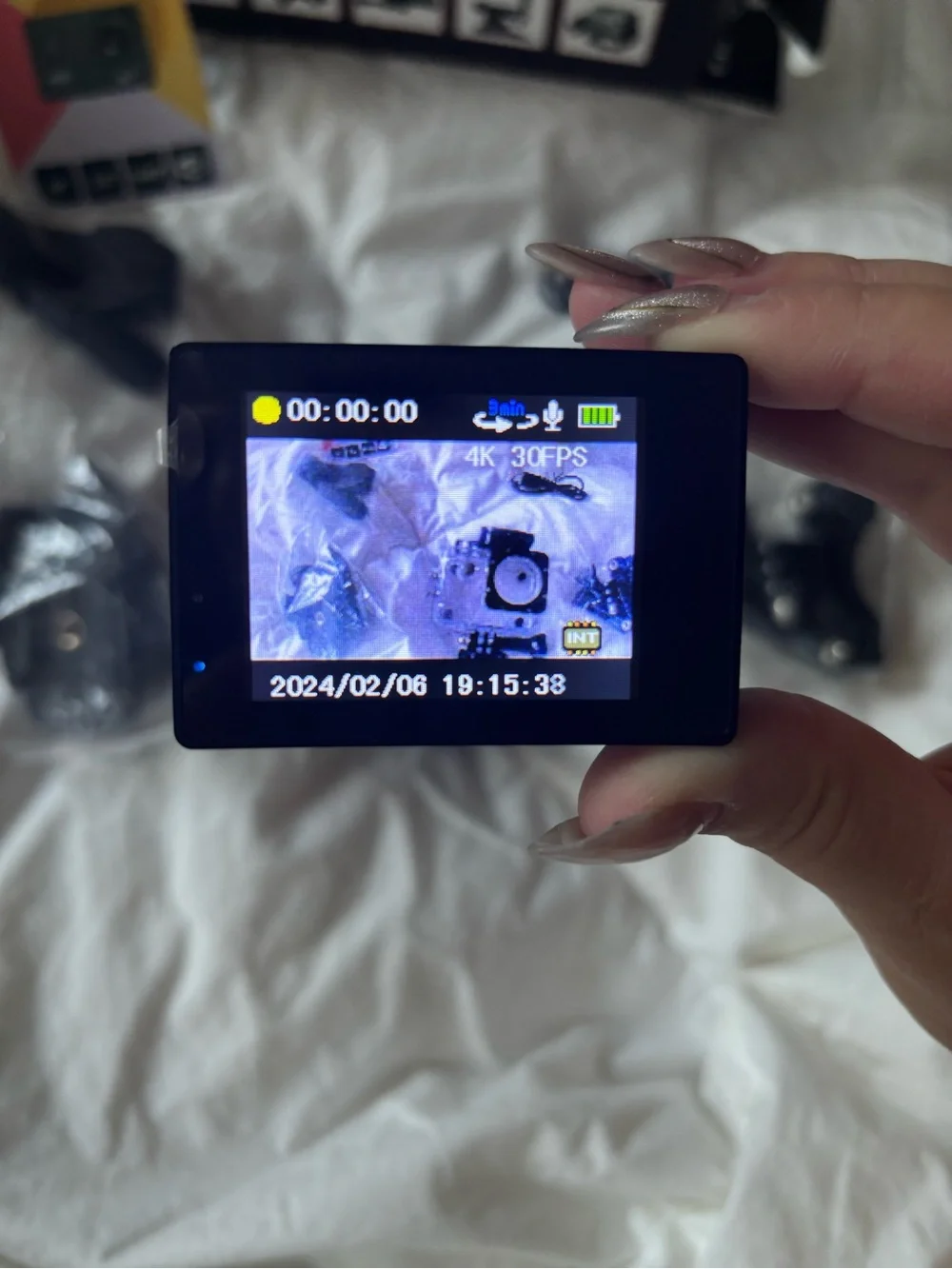 Waterproof Underwater Sports Camera / DashBoard Camera with attachments and Case